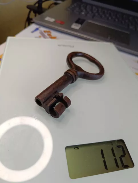 ANCIENNE clé clef fer forgé atelier 11.5 cm