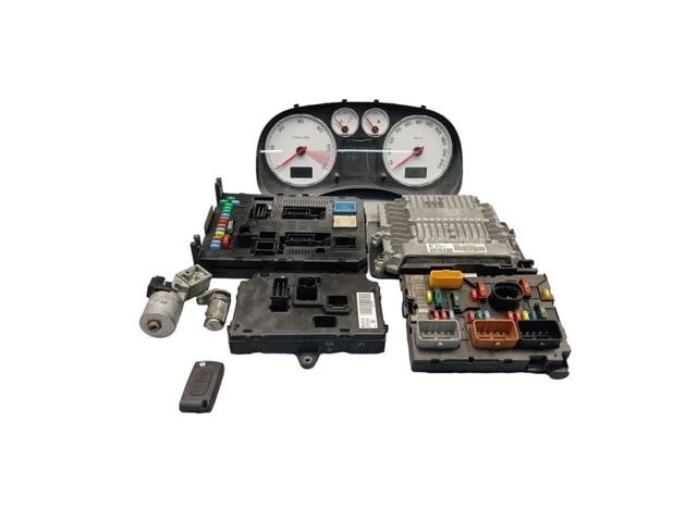 STEUERGERÄT MOTOR SCHLIESSSATZ Komplettset für PEUGEOT 307 9661323180 ...