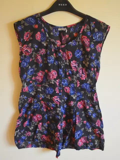 Kimchi Blue women's black floral top - Small - shirt ditsy boho Urban Outfitters