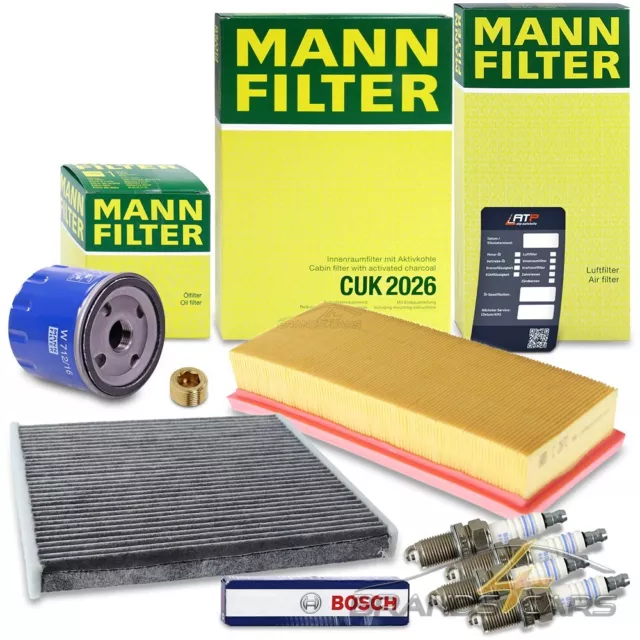 Mann-Filter Inspektionspaket Set C Für Fiat Panda 169 54 Ps - 60 Ps Bis 2009