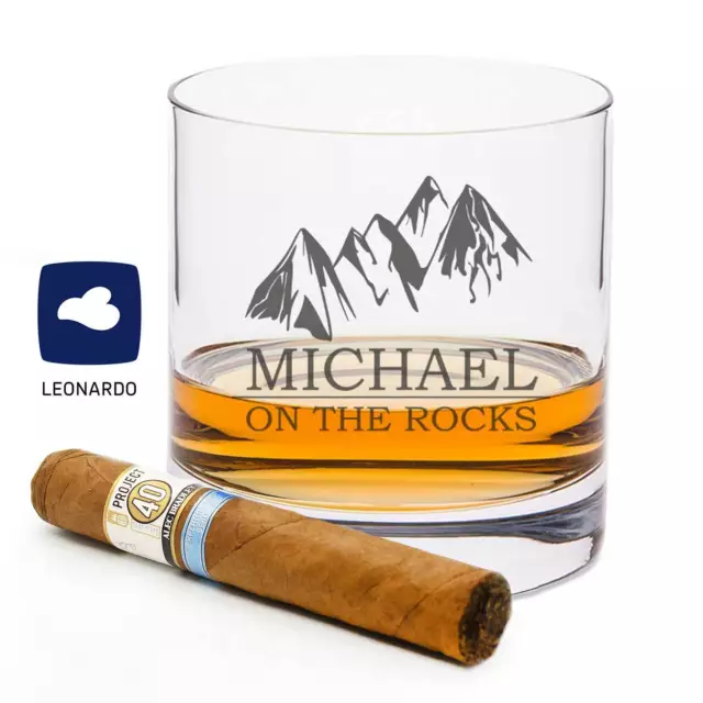 Leonardo Whiskyglas mit Gravur "on the Rocks"