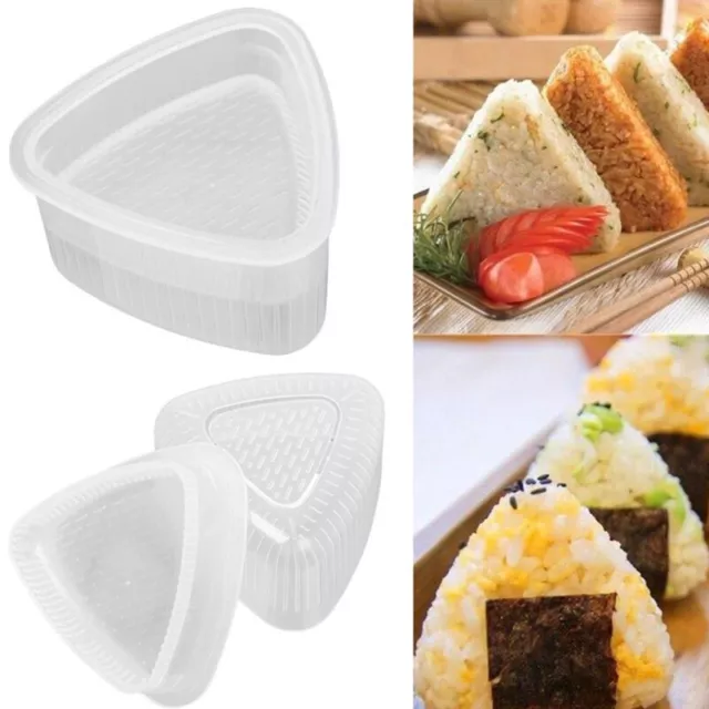2 piezas hágalo usted mismo molde de sushi onigri bola de arroz prensa de alimentos molde de sushi herramienta hágalo usted mismo Mo ZR