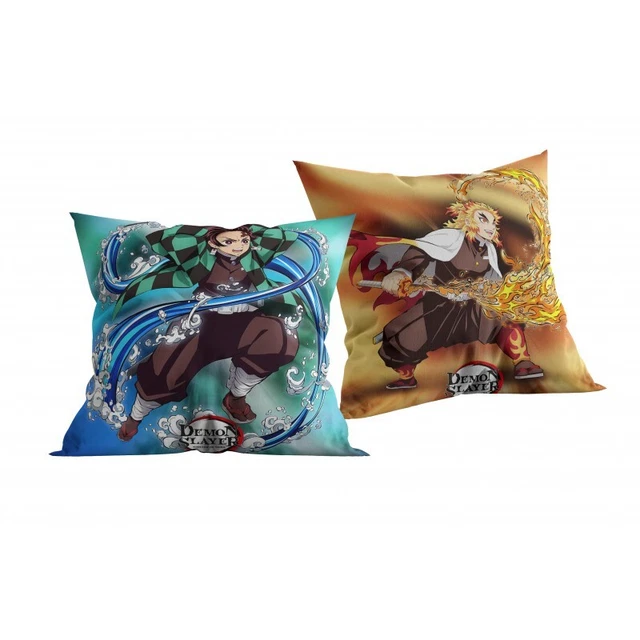 Cuscino Demon Slayer 40x40 cm Tanjiro Kamado u Kyojuro Rengoku
