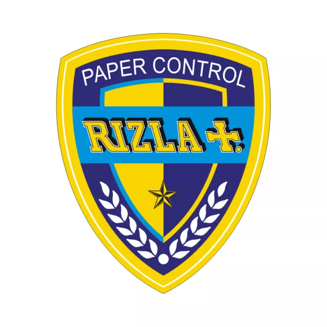 Sticker plastifié RIZLA POLICE CONTROL - Moto GP Suzuki - 8,5cm x 7cm