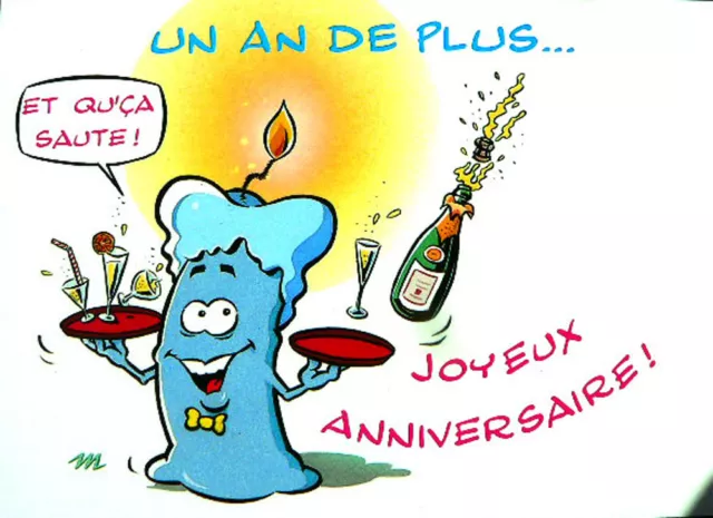 Carte Postale D Anniversaire Joyeux Anniversaire Et Qu Ca Saute Humour Fete Eur 2 49 Picclick Fr