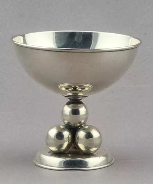 Art Deco Eisbecher Konfektschale Sektschale Silber 900 Kugelfuß Eis Schale (123)