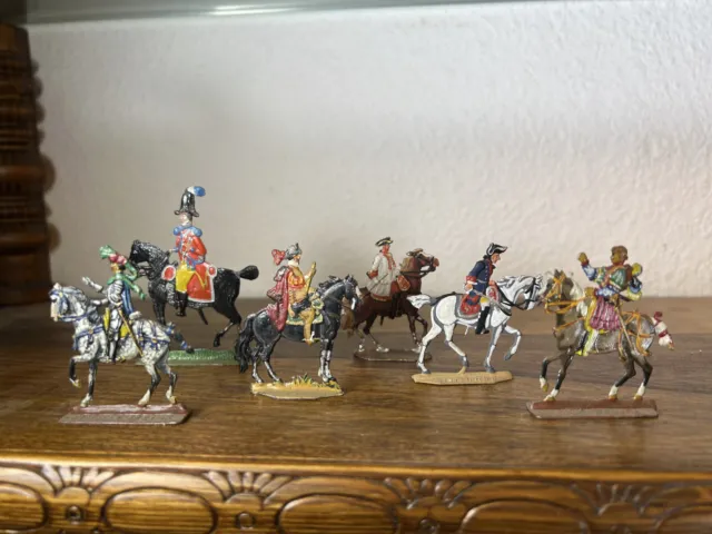 Zinnsoldaten Krieger auf Pferd Berliner Zinnfiguren Miniatures Warrior Rarität