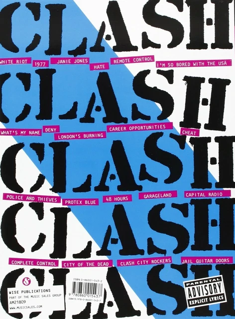 RARE THE CLASH 2nd Songbook 1st Edition Riva Music 1979
