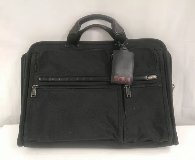 TUMI Briefcase Business Bag 26114D4 Expandable 18x13x5 Laptop Bag W/O Strap