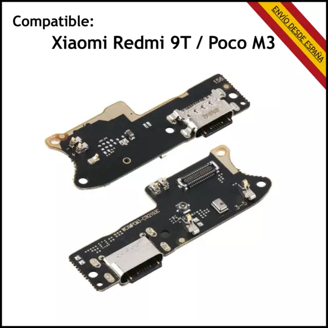 Placa De Carga Xiaomi Redmi 9T / Poco M3 Conector Usb C Antena Puerto Modulo