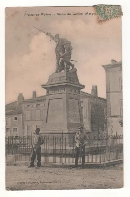 Cpa 55 - Fresnes-En-Woëvre : Statue Du Général Margueritte (Meuse) - Écrite -Bon