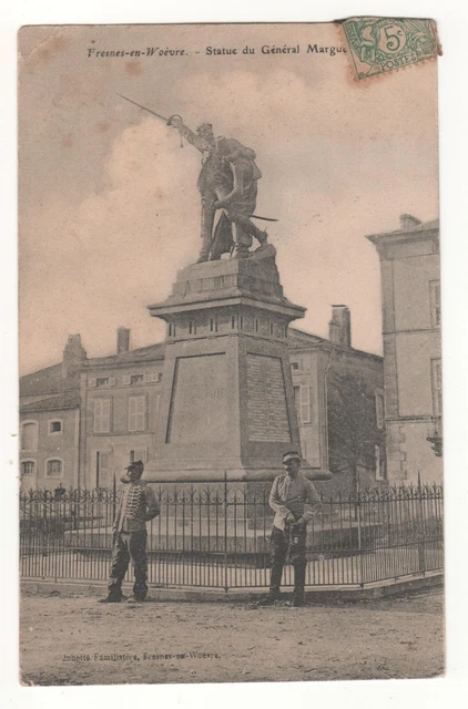 Cpa 55 - Fresnes-En-Woëvre: Statue Of General Margueritte (Meuse) - Written - Good