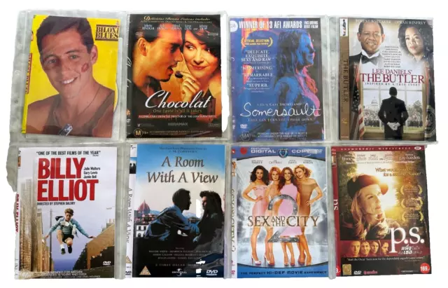 DVDs Bulk Lot Bundle - 8x Romance, Drama, Family Movies