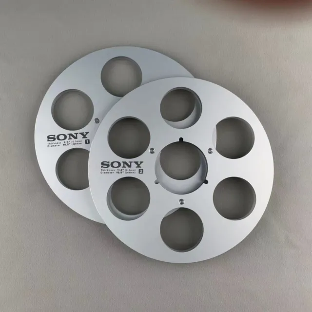 Ein Paar Hohe Qualität Silvery Sony Tape Reel Für 10.5'' 1/4'' Tape Recorder