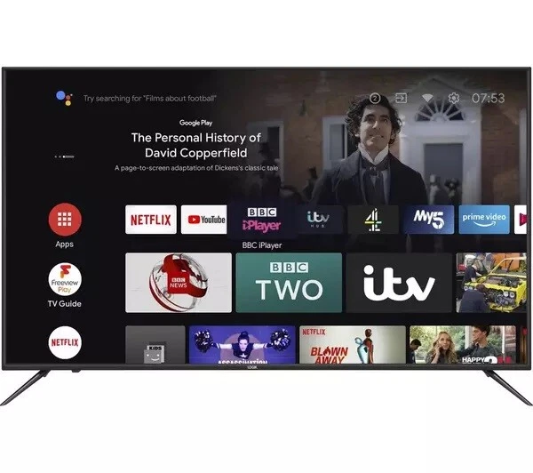 JVC LOGIK 58& TV L58AUE21 Android 4K Ultra HD HDR LED TV with Google