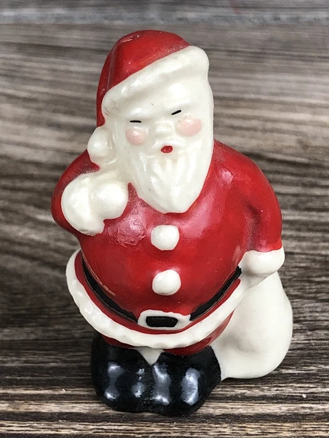 Vintage Ceramic Arts Studio Christmas Santa Claus Salt Pepper Shaker Madison, WI Vintage Ceramic Arts Studio Christmas Santa Claus Salt Pepper Shaker Madison, WI