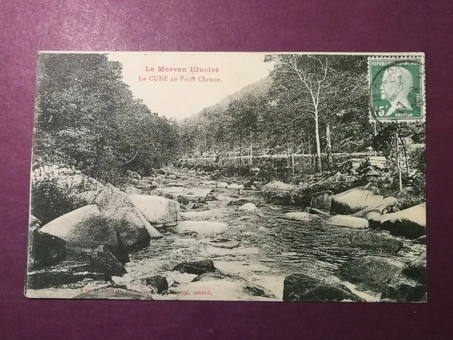 CPA 58 Le MORVAN ILLUSTRÉ - La CURE en Forêt Chenue
