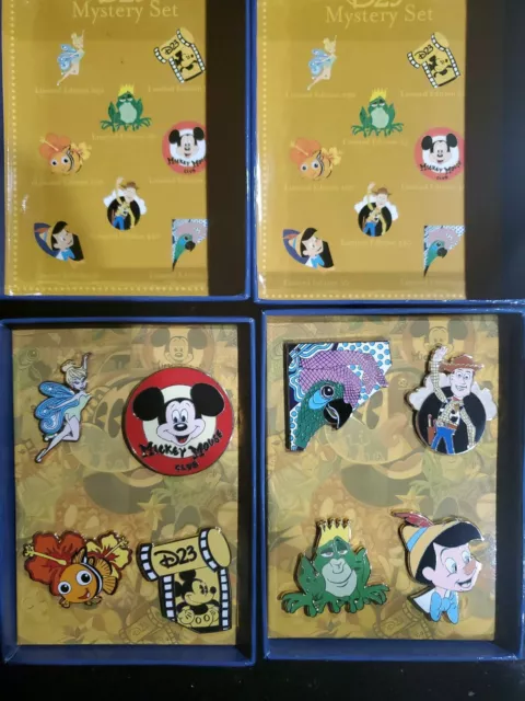 Disney Pin Binder & 189 Pins = 23 Complete Sets W/ Chaser & Completer Pins