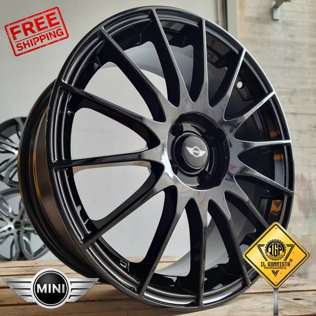 2 Adesivi Per Cofano Mini Cooper - Universali Bianco/Nero Con Panno E Raschietto