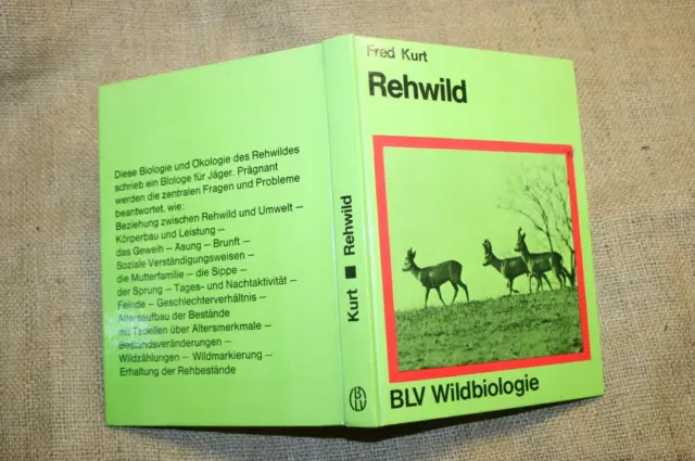 Fachbuch Rehe Geweihkunde Rehwild Brunft Lebensweise Jäger Förster