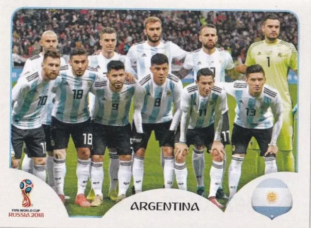 Panini FIFA World Cup 2018 Pegatinas Núm 273 Argentina Equipo - Lionel Messi