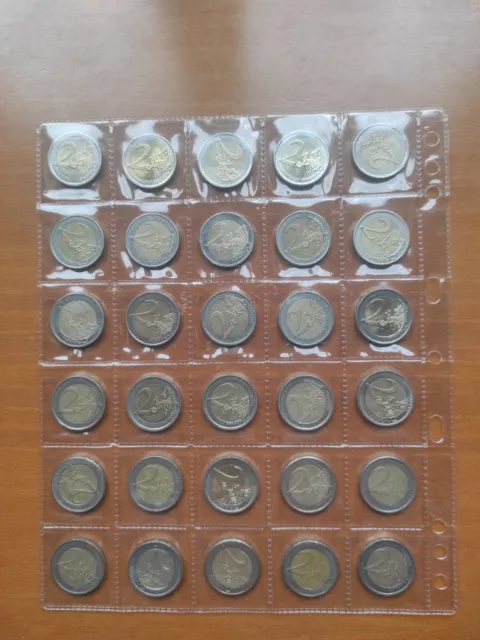 Lotto di 30 monete da Due Euro Italiane e Europee Speciali e Rare 2