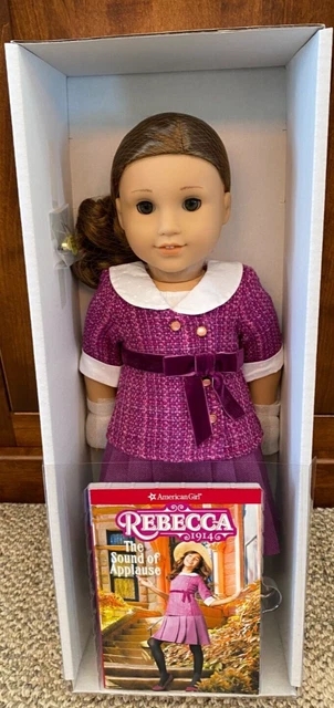 NEW in Box American Girl 18" Rebecca 1914 Doll Honey Brown Curly Hair Hazel Eyes