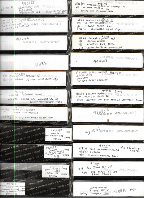 1620+ Kodachrome Slides  From 93 Of  Trains + Some Family?