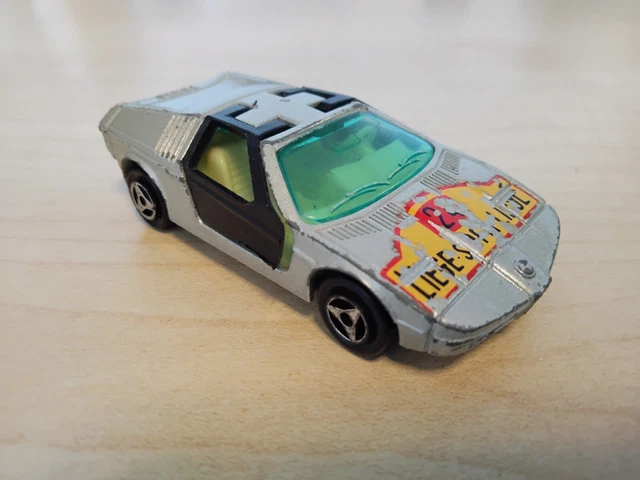 Majorette BMW Turbo M1 N°217 – Argent – Série Or – Blister Scellé – Fabriqué En France