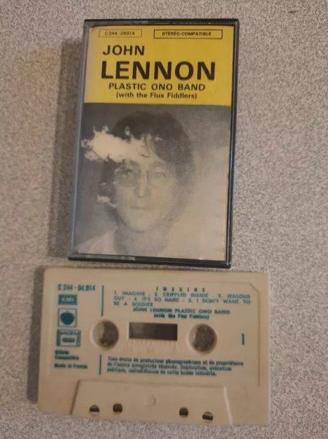 K7 Audio: John Lennon Plastic Ono Band - Imagine Molto Bon Condizioni
