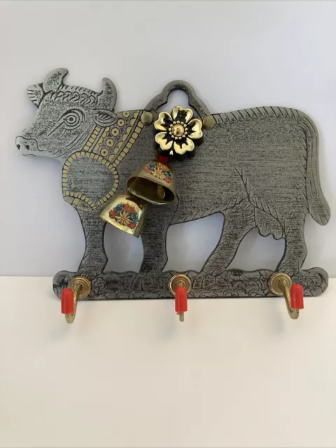 Vintage Swiss Cow Key or Leash holder hooks - New