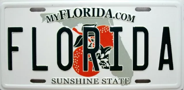 Florida State License Plate Novelty Fridge Magnet