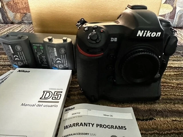 Nikon D5 Digital SLR Dual XQD- Body - ONLY 16,300 shutter actuations - US body