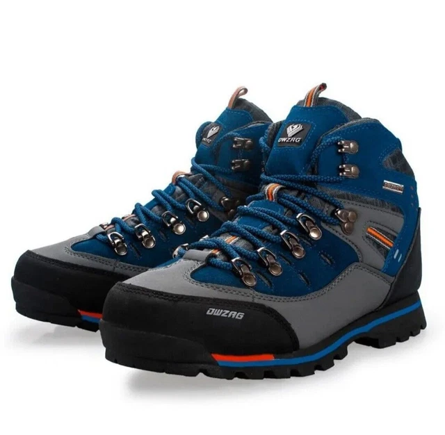 SAFETY WORK BOOTS Hiking Mountain Walking ShoesTrekking Boots Lace Up £