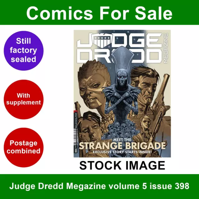 Judge Dredd Megazine volume 5 issue 398 comic - STILL SEALED - 2018
