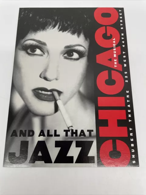 Chicago The Musical Post Card From Original Show 1997 Beautiful Condition HTF