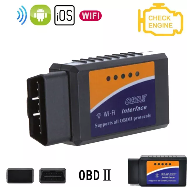 OBD2 ELM327 WIFI V1.5 Profi Diagnosegerät für PKW LKW Auto IOS Tester Scanner DE