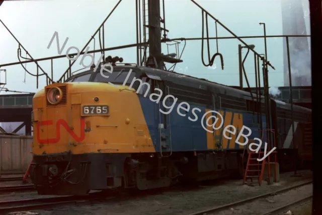 Canadian National CN 6765 FPA-4 Diesel Locomotive Toronto 1 Color Negative 1970s