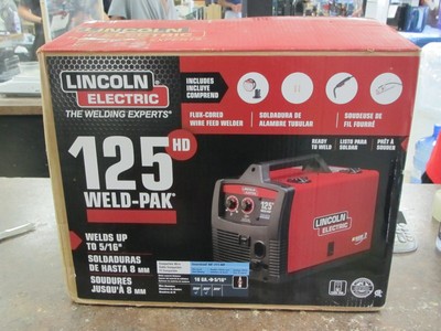 NEW LINCOLN ELECTRIC 125 HD Weld-Pak Flux-Cored Welder, 125 Amp, 115V
