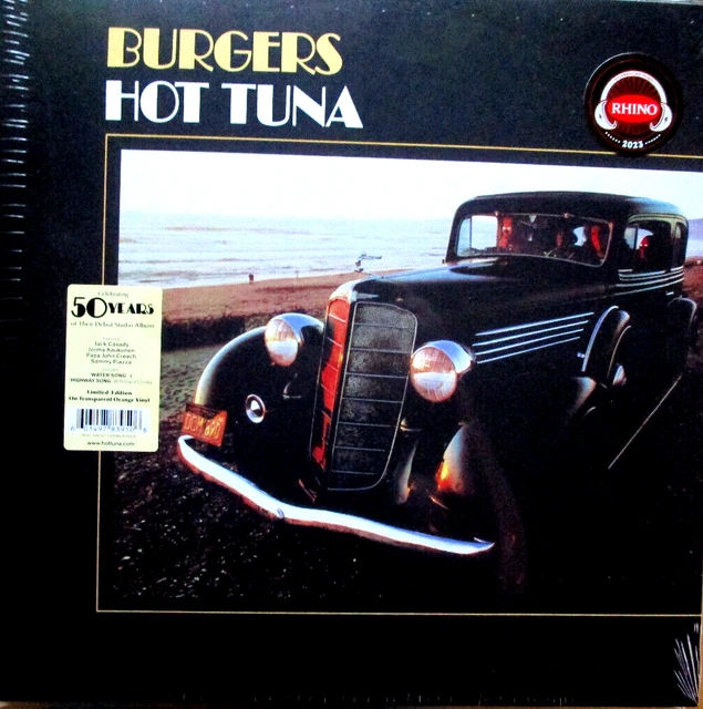 HOT TUNA BURGERS Limited Edition Orange Vinyl Foldout Sleeve LP NEU