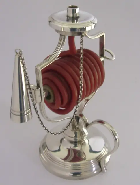 SUPERB ENGLISH SILVER PLATED WAX JACK TAPER JACK CANDLESTICK c1950 MAPPIN & WEBB