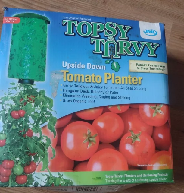 JML Topsy Turvy Upside Down Tomato Planter Grow Organic Tomatoes All Season
