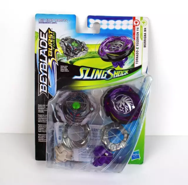 Beyblade Burst Turbo Slingshock Dual Pack Kerbeus K4, Blizzard-X Gianon G4  