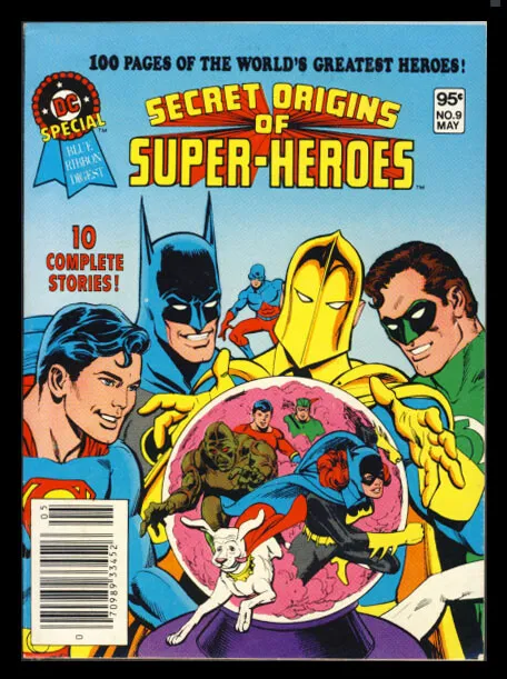 Gardner Fox / DC Special Blue Ribbon Digest No 9 Secret Origins 1st Edition 1981