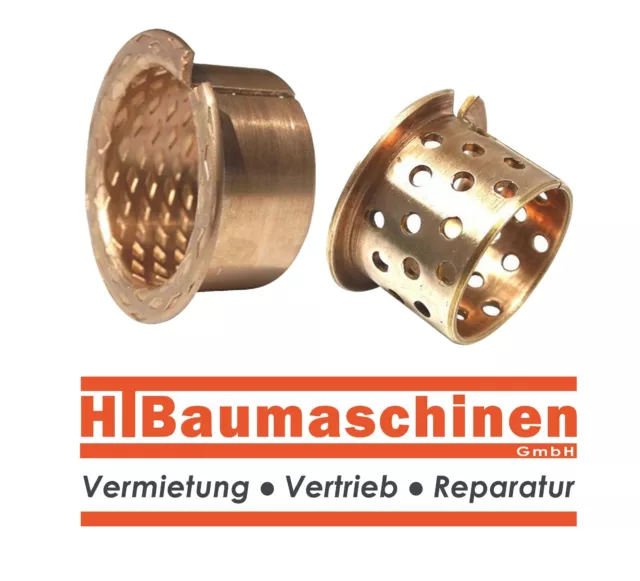 Bronze Gleitlager Buchse mit Bund 30x34x40mm