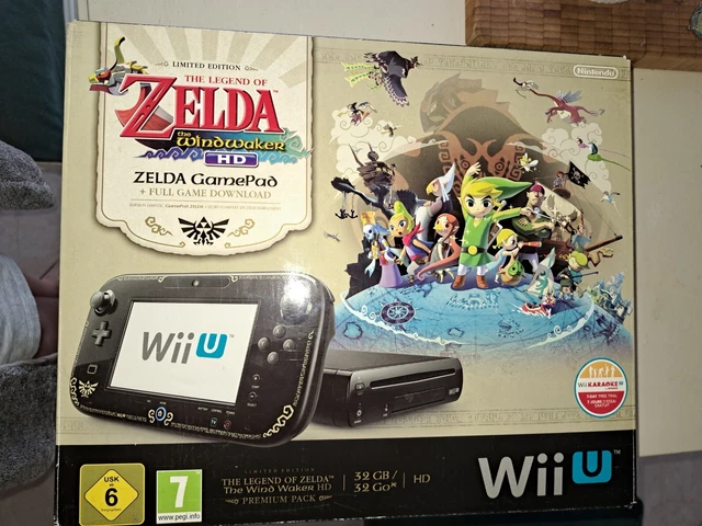 Nintendo wii u zelda premium edition limitée console + 10 jeux + 3 manettes