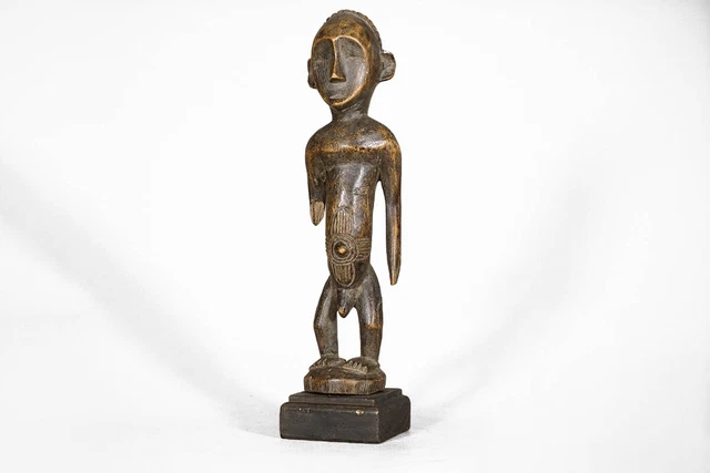 Unknown African Male Statue 15" on Base | Sub-Saharan Africa