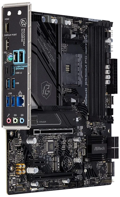 ASROCK B550M PHANTOM GAMING RIPTIDE, AMD B550, AM4, Micro ATX, 4 DDR4 ...