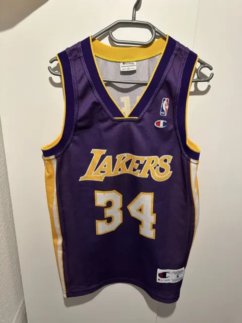 Champion Jersey Los Angeles Lakers Size S NBA 🏀 O’Neal 34 Vintage