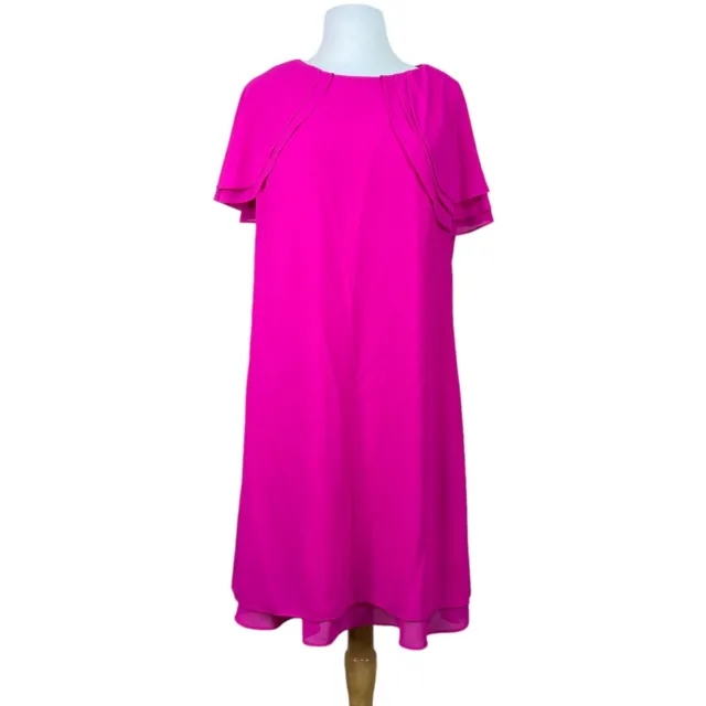 Jessica Howard Tiered Chiffon Dress Size 14